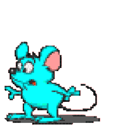 Scared mouse